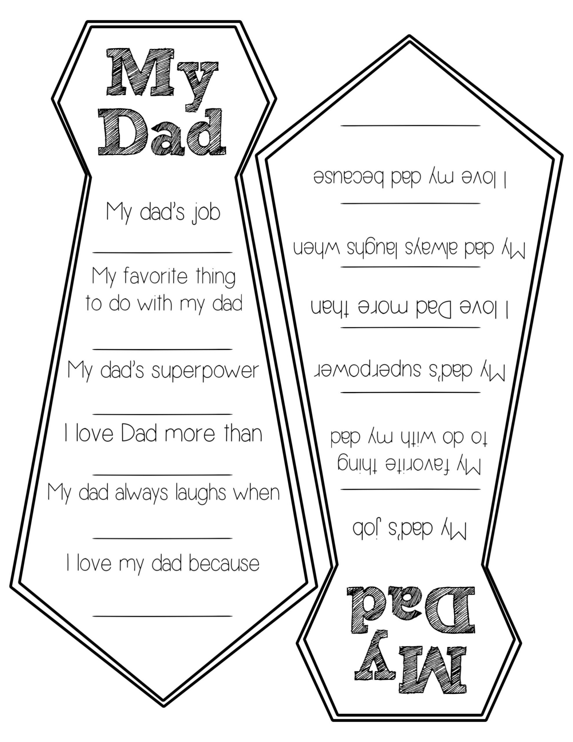 Father'S Day Free Printable Cards - Paper Trail Design intended for Father'S Day Fill In The Blank Free Printable