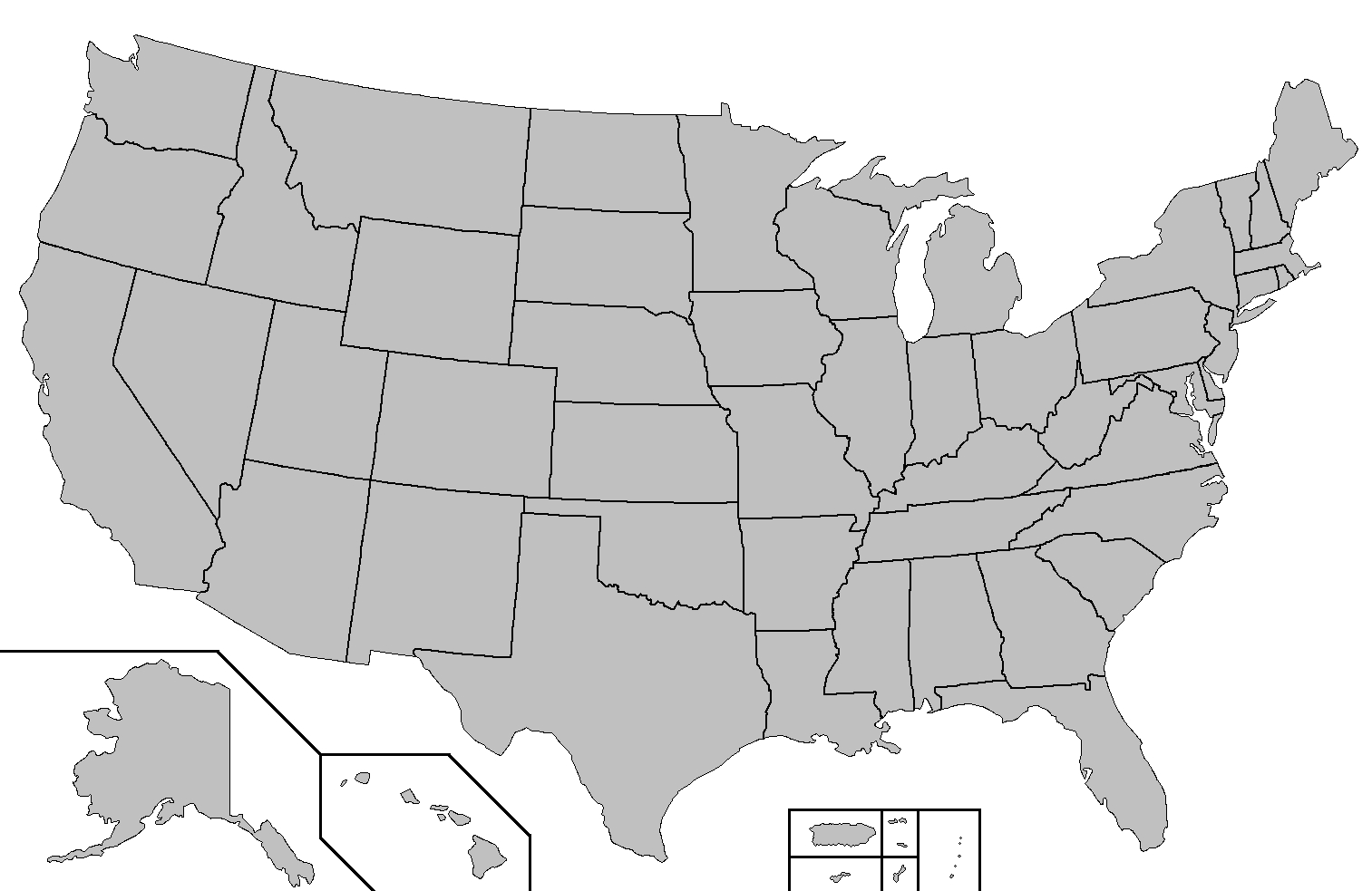 File:blank Map Of The United States - Wikimedia Commons in Printable Blank Map United States