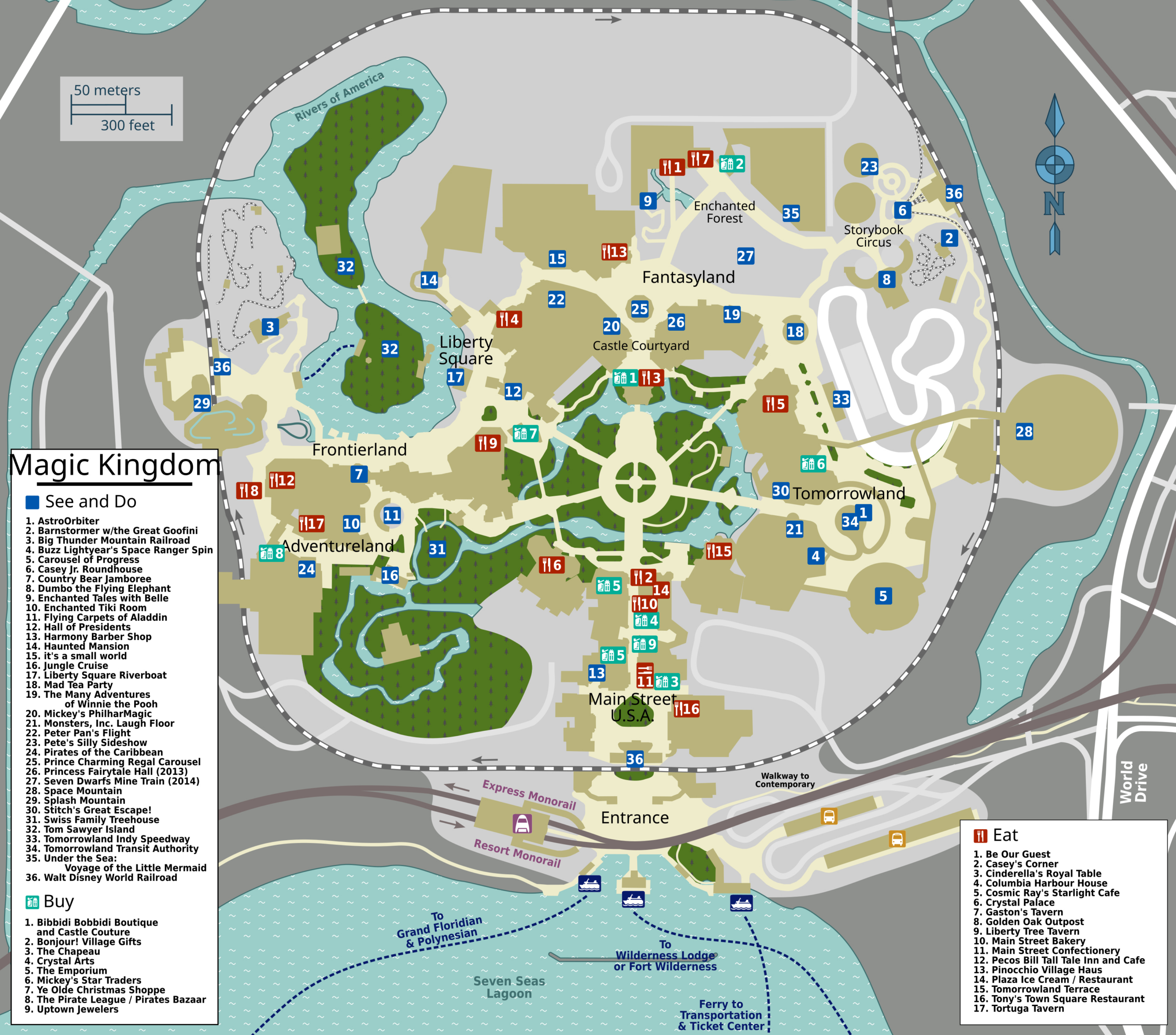 File:map - Walt Disney World - Magic Kingdom.svg - Wikimedia Commons regarding Map of Magic Kingdom Printable