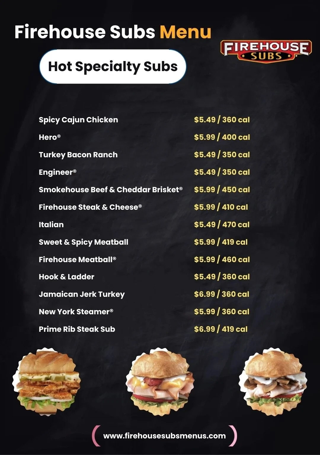 Firehouse Subs Menu With Prices And Pictures November 17, 2025 intended for Printable Menu For Firehouse Subs With Prices