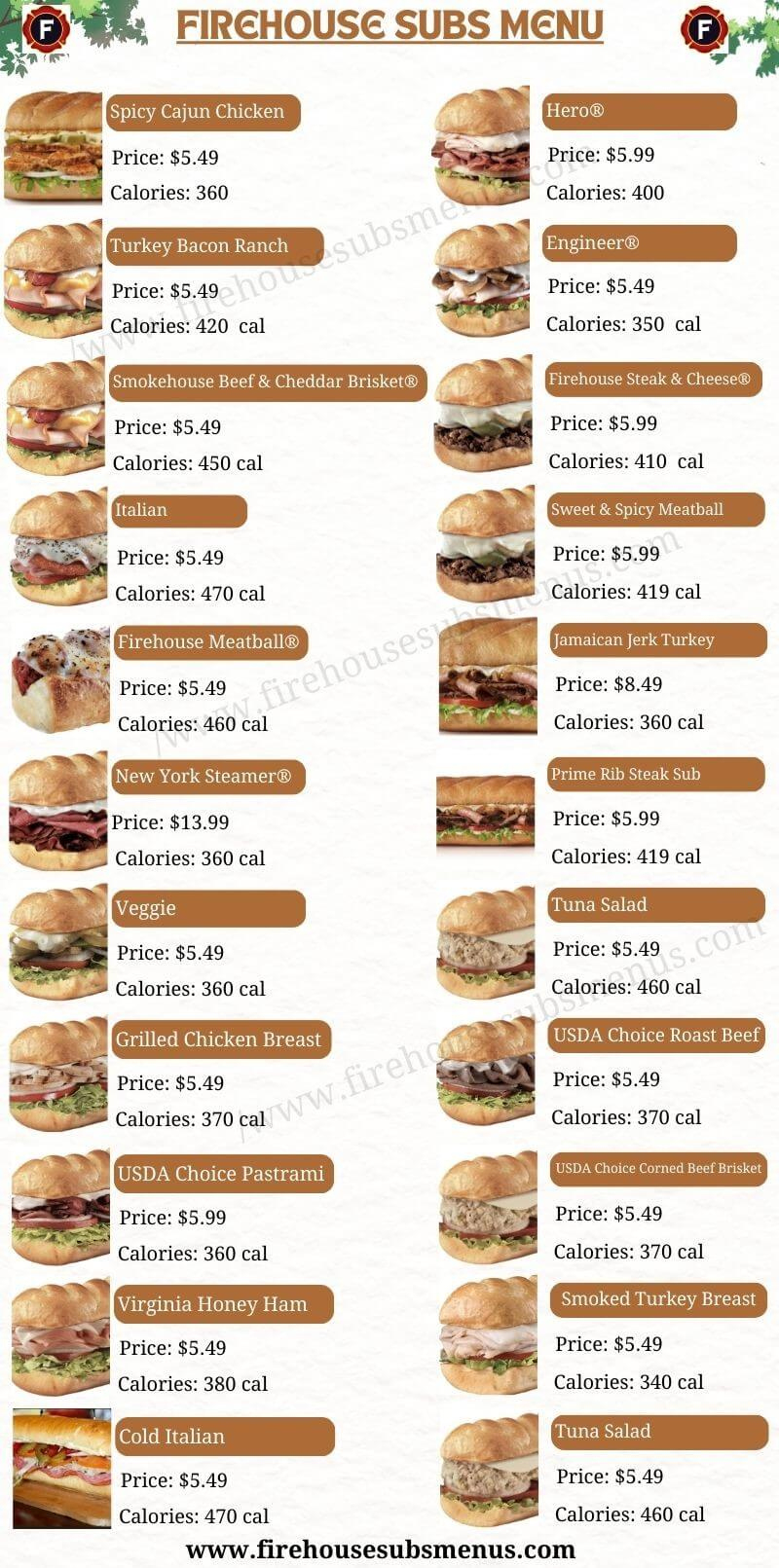 Firehouse Subs Menu With Prices And Pictures November 17, 2025 pertaining to Printable Menu For Firehouse Subs With Prices