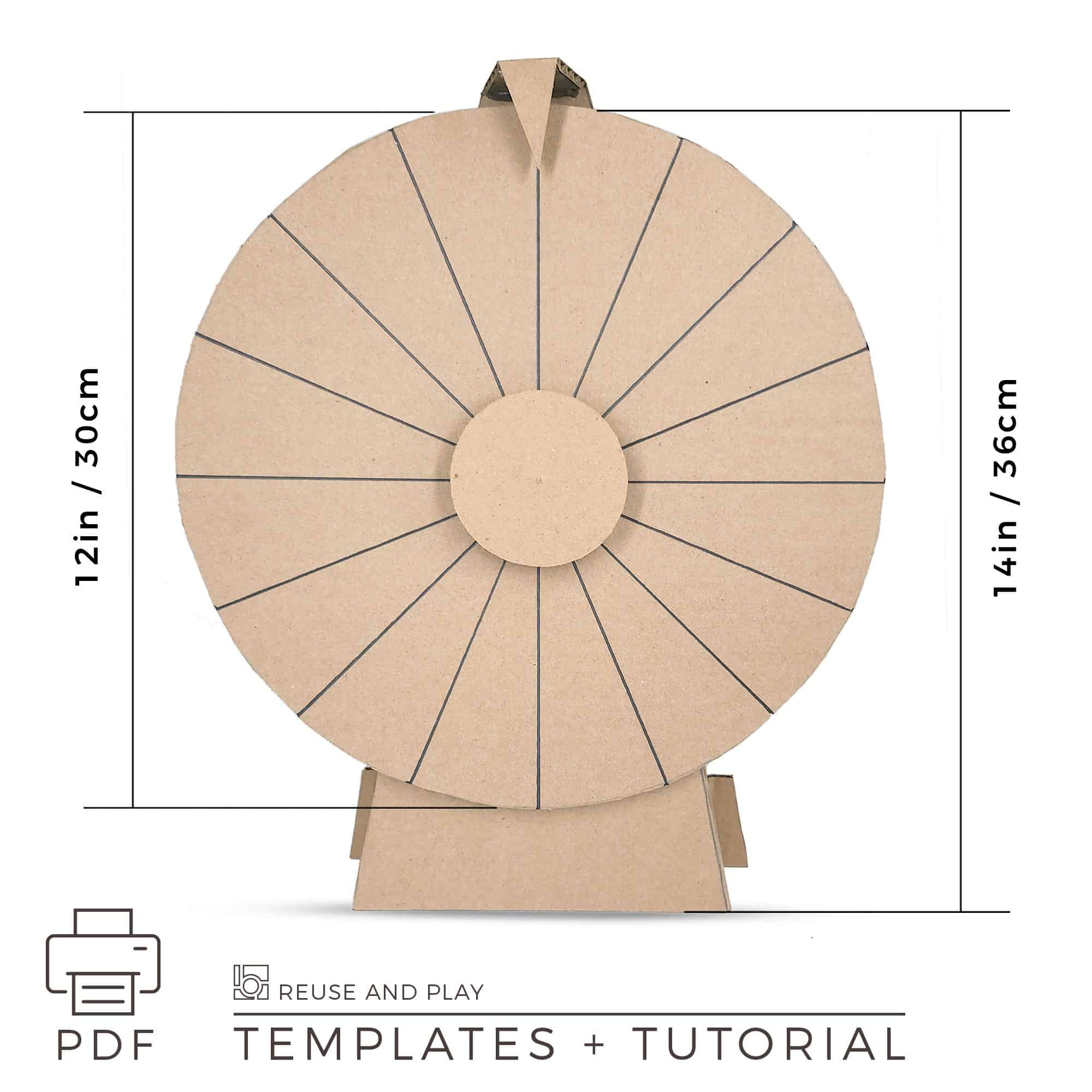 Fortune Wheel Template with Printable Wheel Of Fortune Wheel