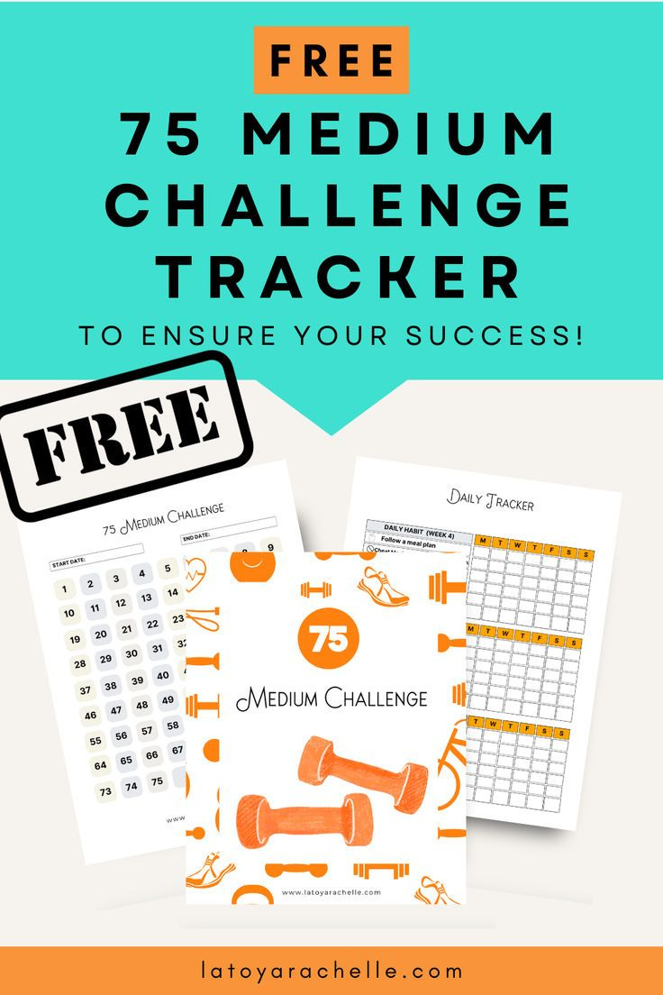 Free 75 Medium Challenge Printable | 75 Medium Challenge Rules for 75 Medium Challenge Free Printable