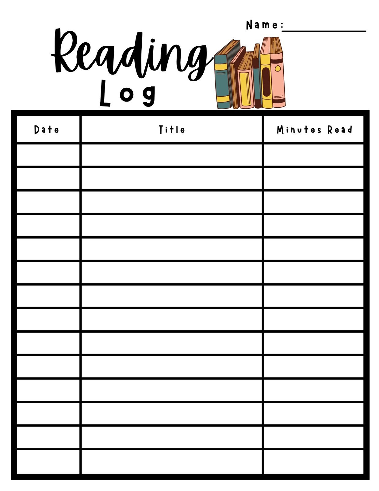 Free And Customizable Reading Log Templates within Printable Weekly Reading Log