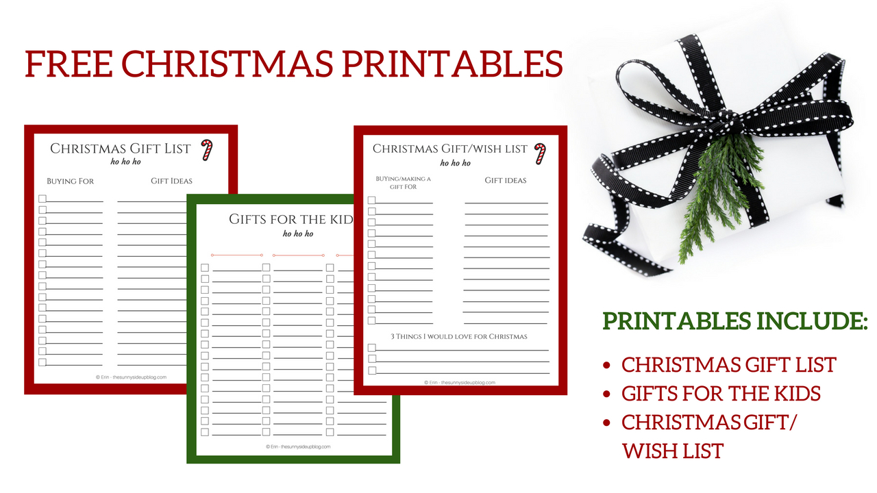 Free Christmas Printables For Organized Gift Giving! - The Sunny with regard to Free Christmas Gift List Printable