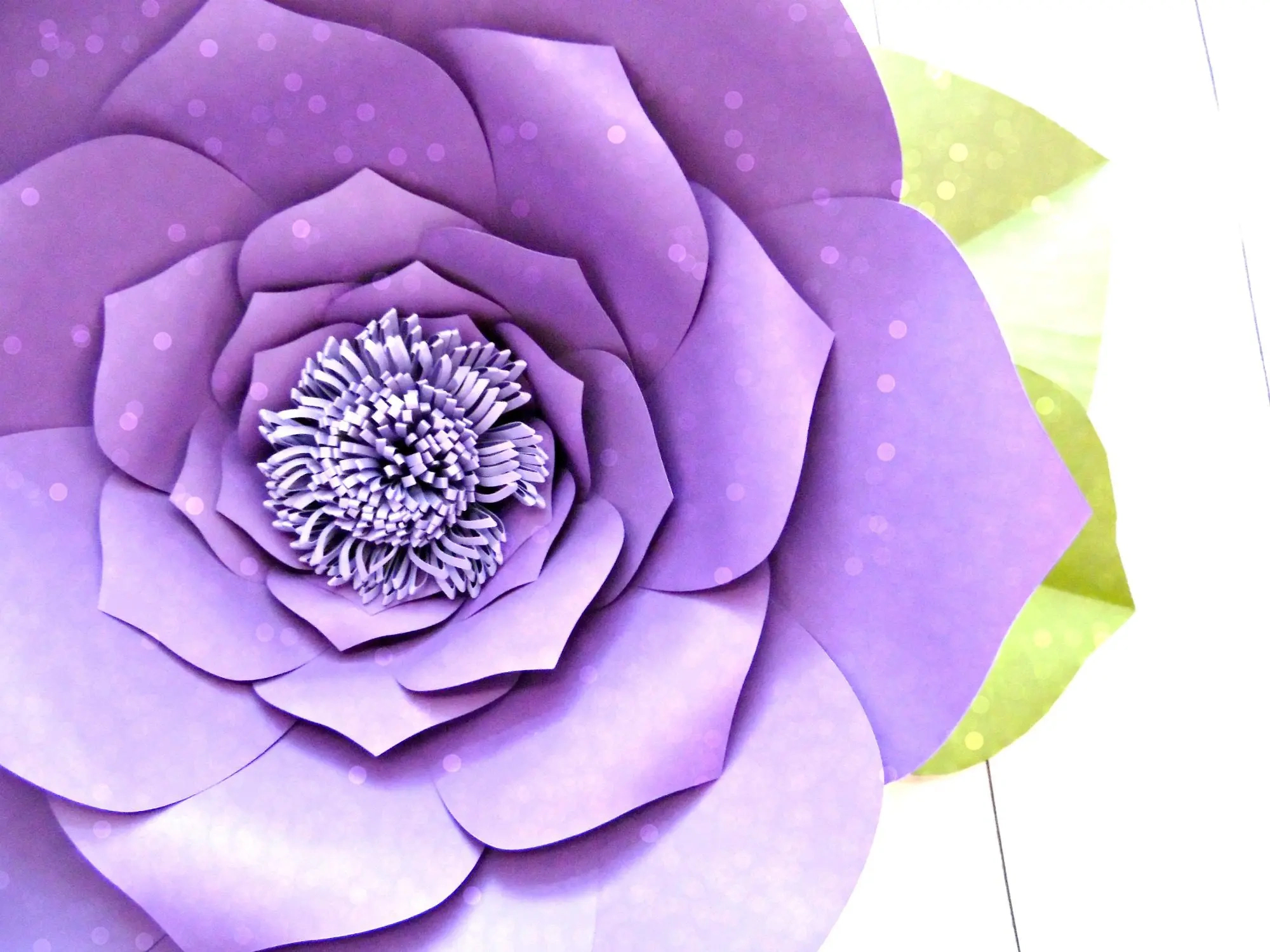 Free Flower Template: How To Make Large Paper Flowers in Paper Flower Templates Free Printable