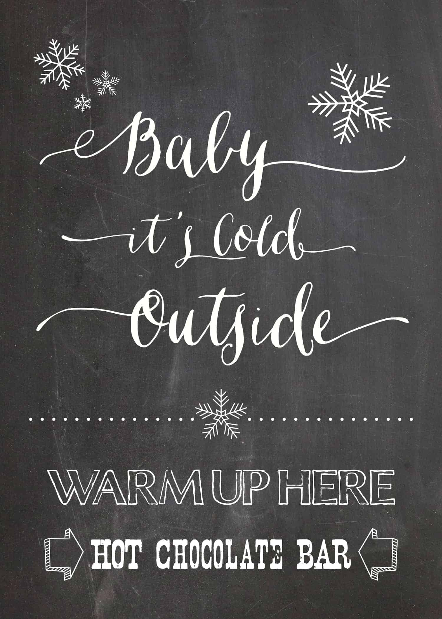 Free Hot Chocolate Bar Printable | Mountainmodernlife within Printable Hot Chocolate Bar Sign