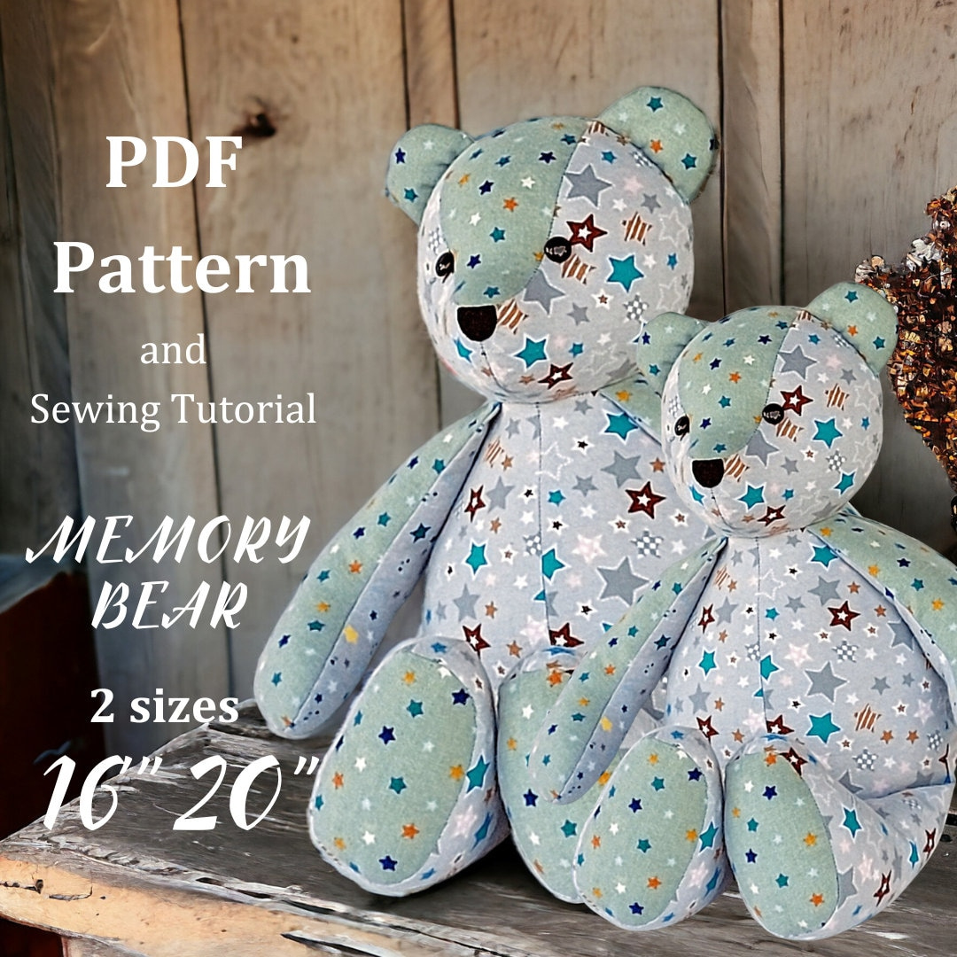 Free Pattern Pdf Memory Bear Pattern Easy Simple Memory Bear for Memory Bear Pattern Free Printable