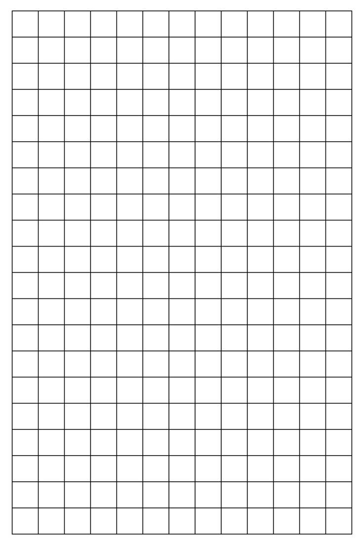 Free Printable 1 Inch Grid Paper Pdf in One Inch Printable Grid Paper