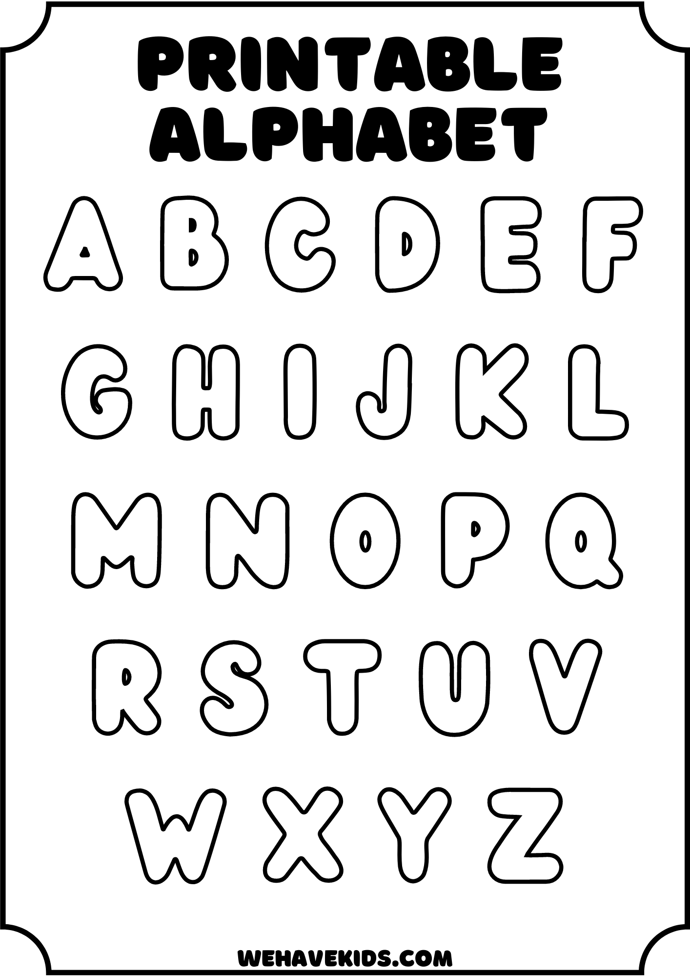 Free Printable Alphabet Stencils For Kids: Crafts, Decor, And More pertaining to Free Printable Letters Of The Alphabet