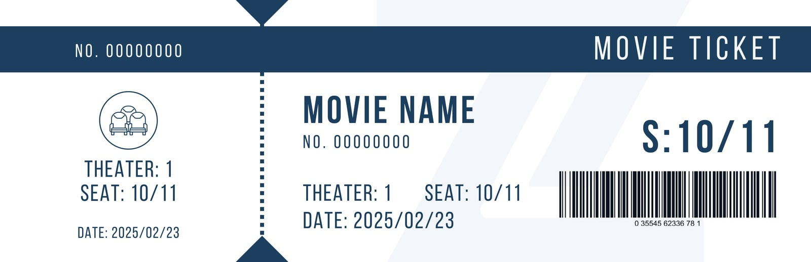 Free, Printable And Customizable Movie Ticket Templates | Canva within Editable Free Printable Movie Ticket Template