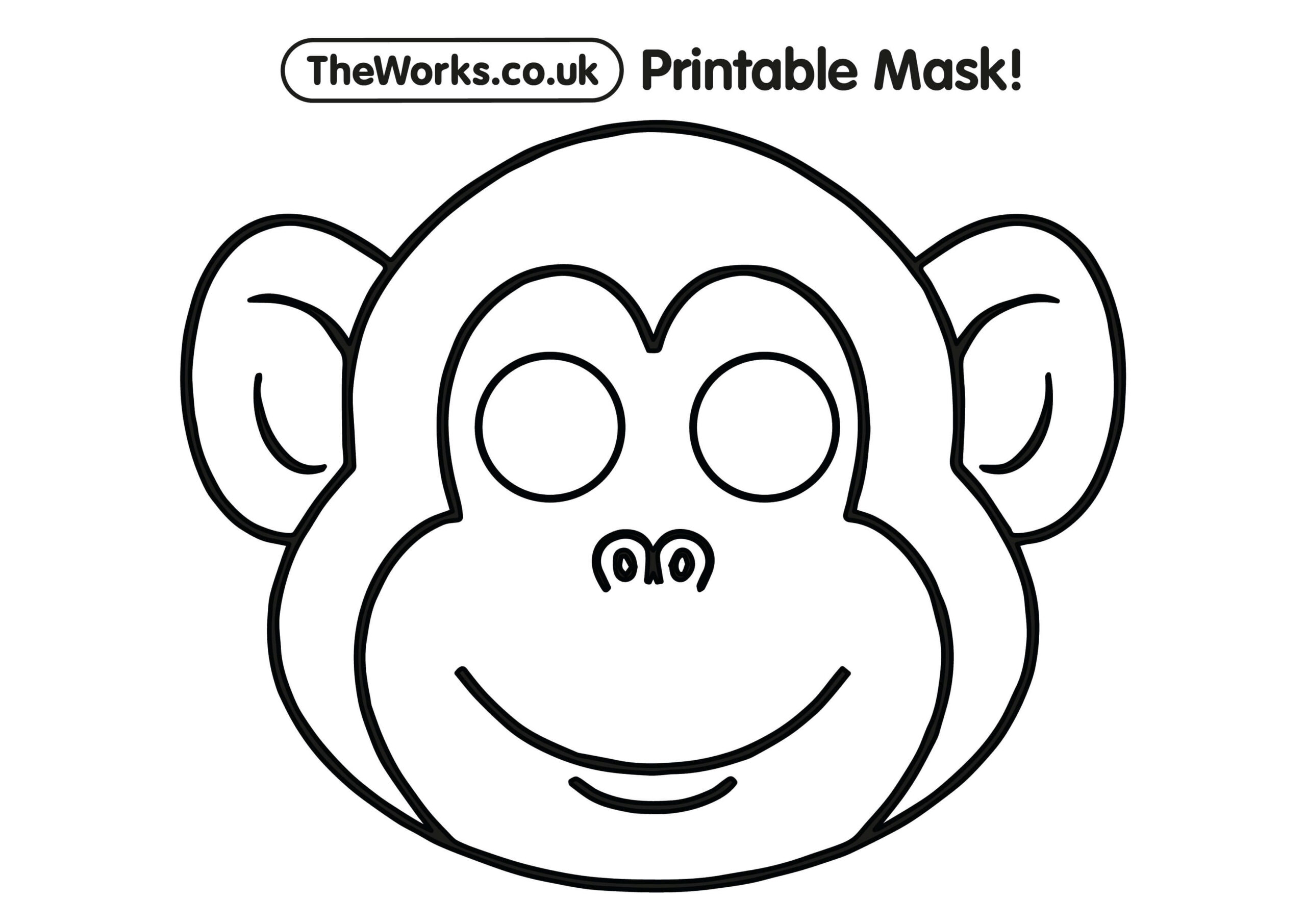 Free Printable Animal Masks | The Works in Printable Jungle Animal Mask Templates