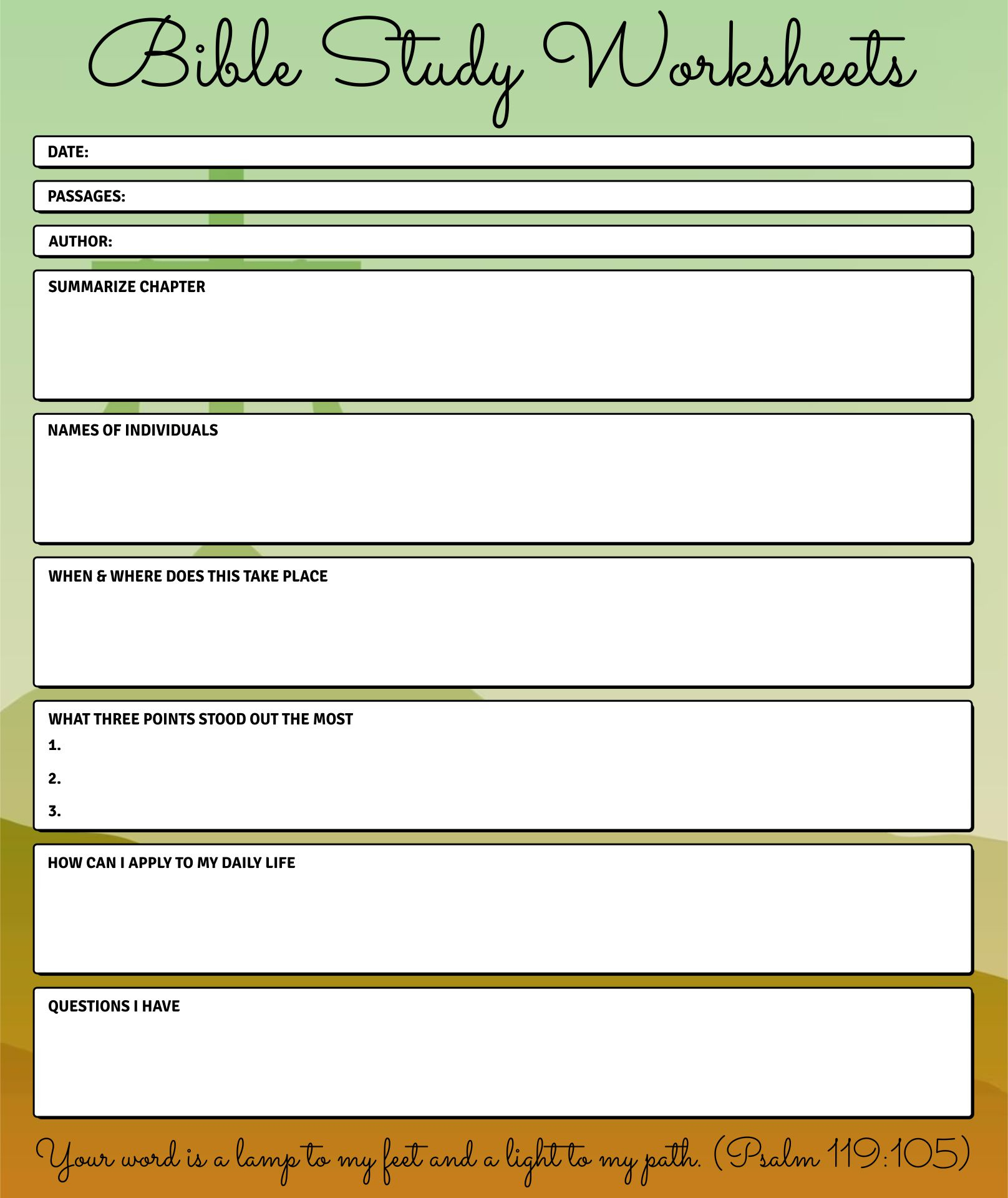 Free Printable Bible Study Worksheet — Bespoke Grace - Worksheets with Free Printable Bible Study Worksheets