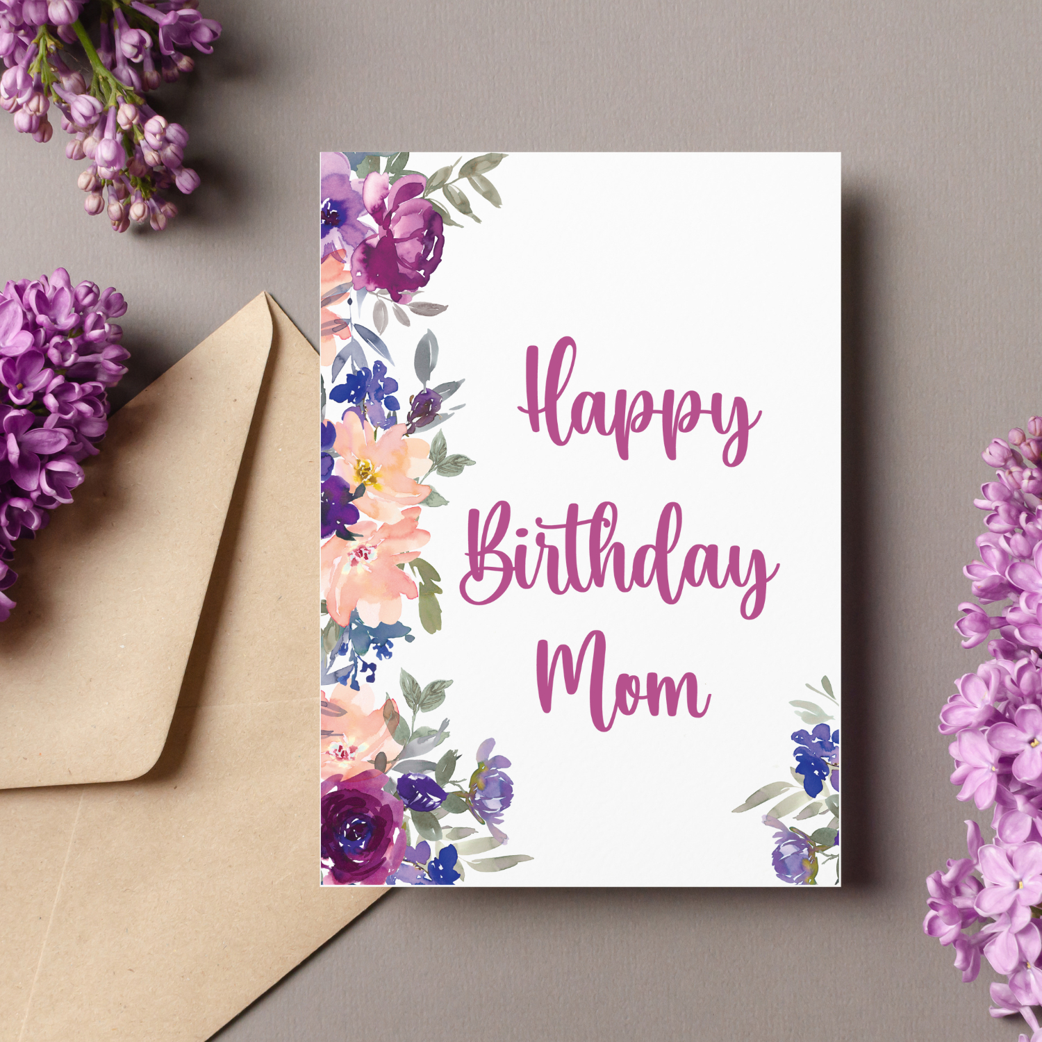 Free Printable Birthday Cards For Mom (3 Designs!) - Leap Of Faith with Printable Birthday Cards For Mum