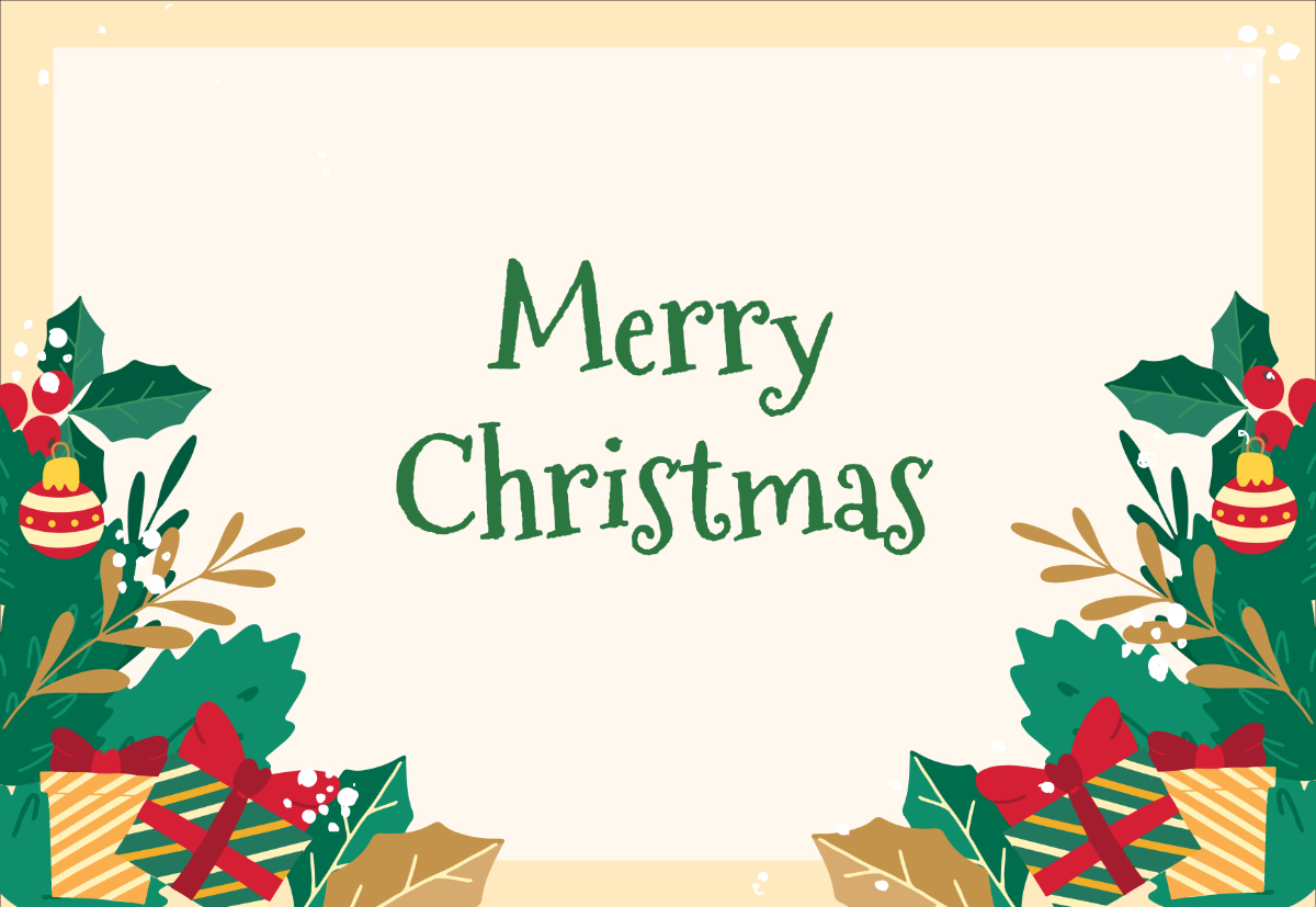 Free Printable Blank Christmas Card Template To Edit Online in Free Christmas Card Template Printable