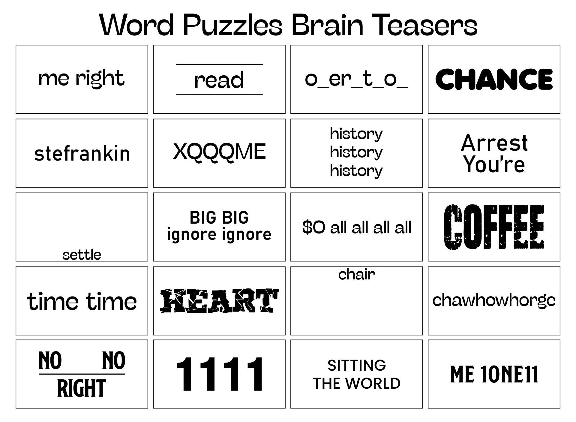 Free Printable Brain Teasers - Worksheets Library inside Printable Brain Teasers and Puzzles