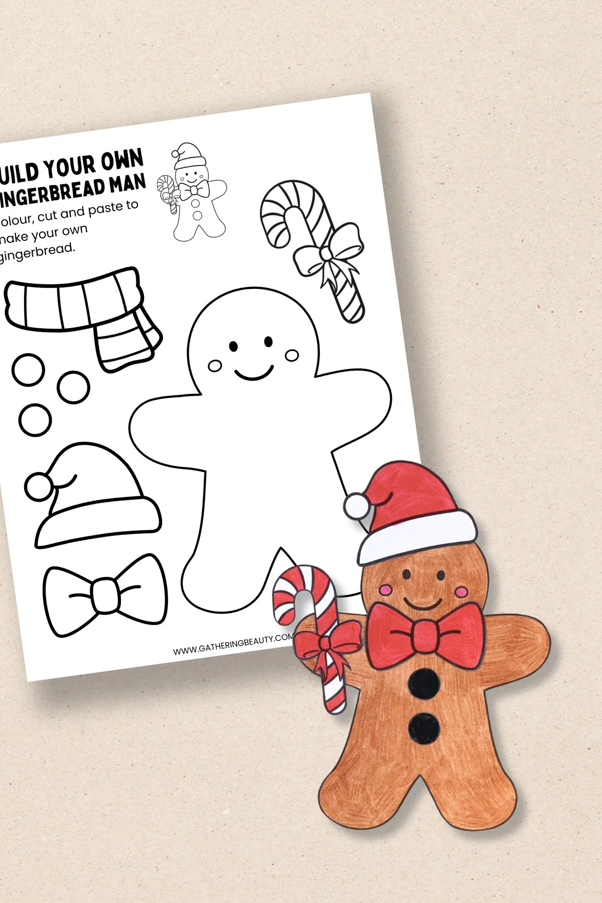Free Printable Build A Gingerbread Man — Gathering Beauty pertaining to Decorate A Gingerbread Man Printable