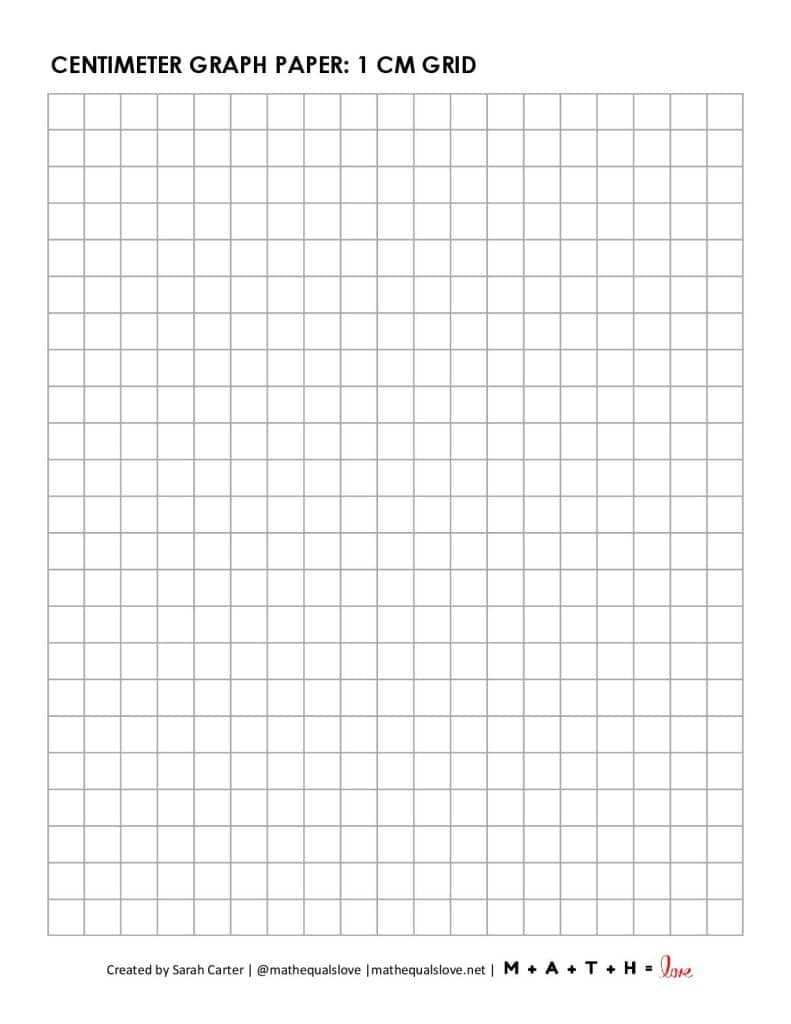 Free Printable Centimeter Graph Paper (1 Cm Grid) - Pdf throughout Cm Grid Paper Printable Free