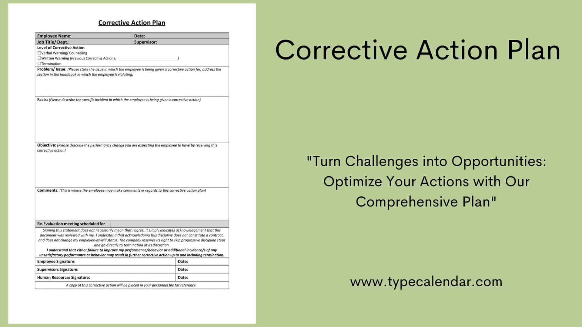 Free Printable Corrective Action Plan Templates [Pdf, Word, Excel] for Printable Corrective Action Plan Template