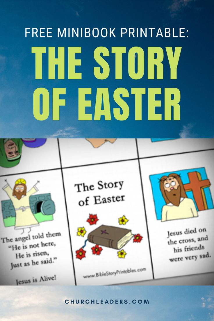 Free Printable Easter Story Mini Book For Children'S Ministry with Free Printable Easter Story Mini Book
