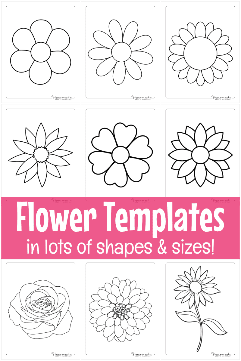 Free Printable Flower Templates For Crafts intended for Printable Flower Template Pattern