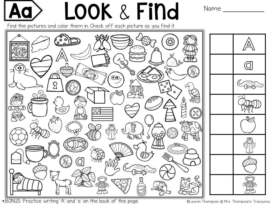 Free, Printable Hidden Picture Puzzles For Kids - Worksheets Library for Printable Search And Find Picture Puzzles