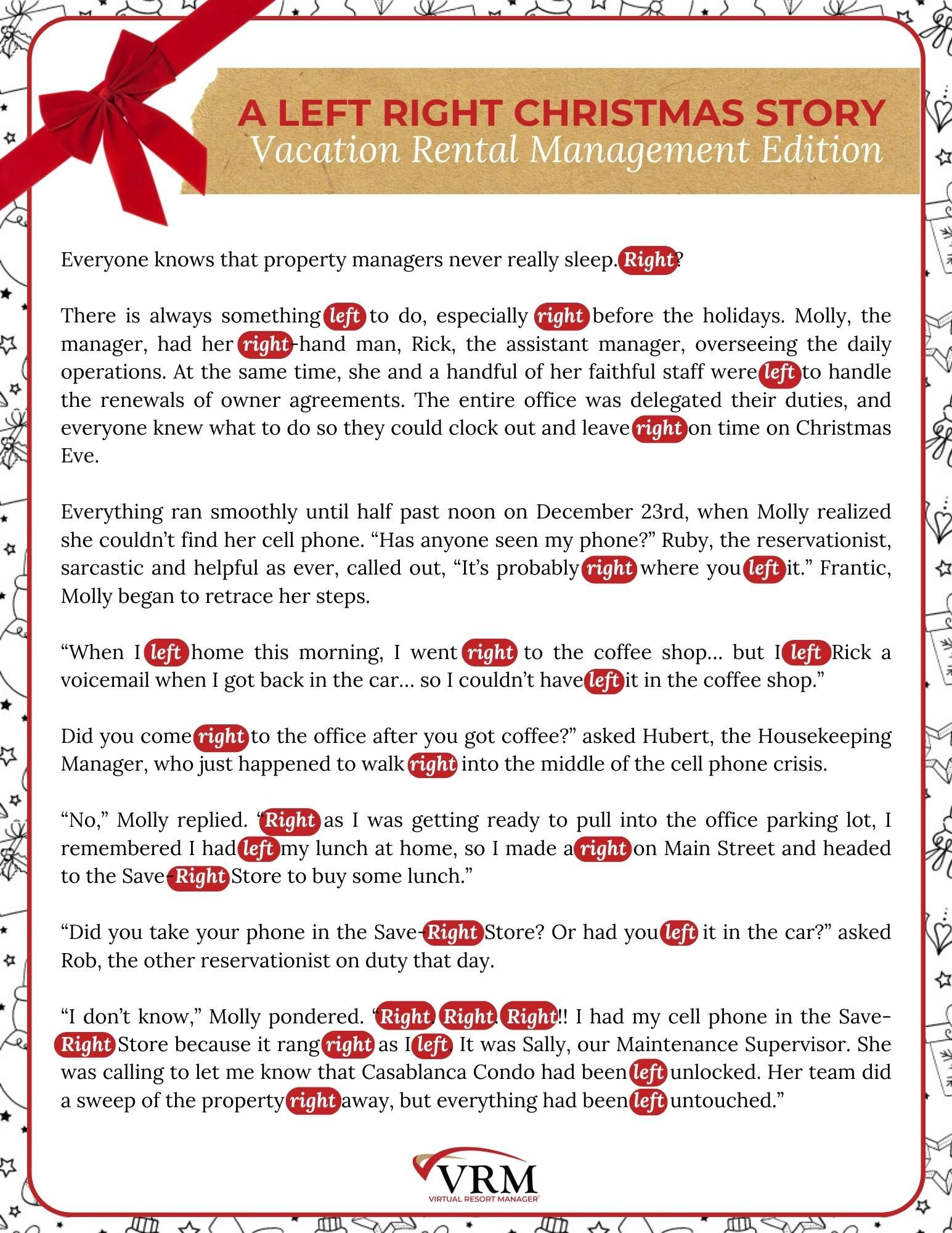 Free Printable Left Right Christmas Game, Vacation Rental within Free Left Right Game Printable
