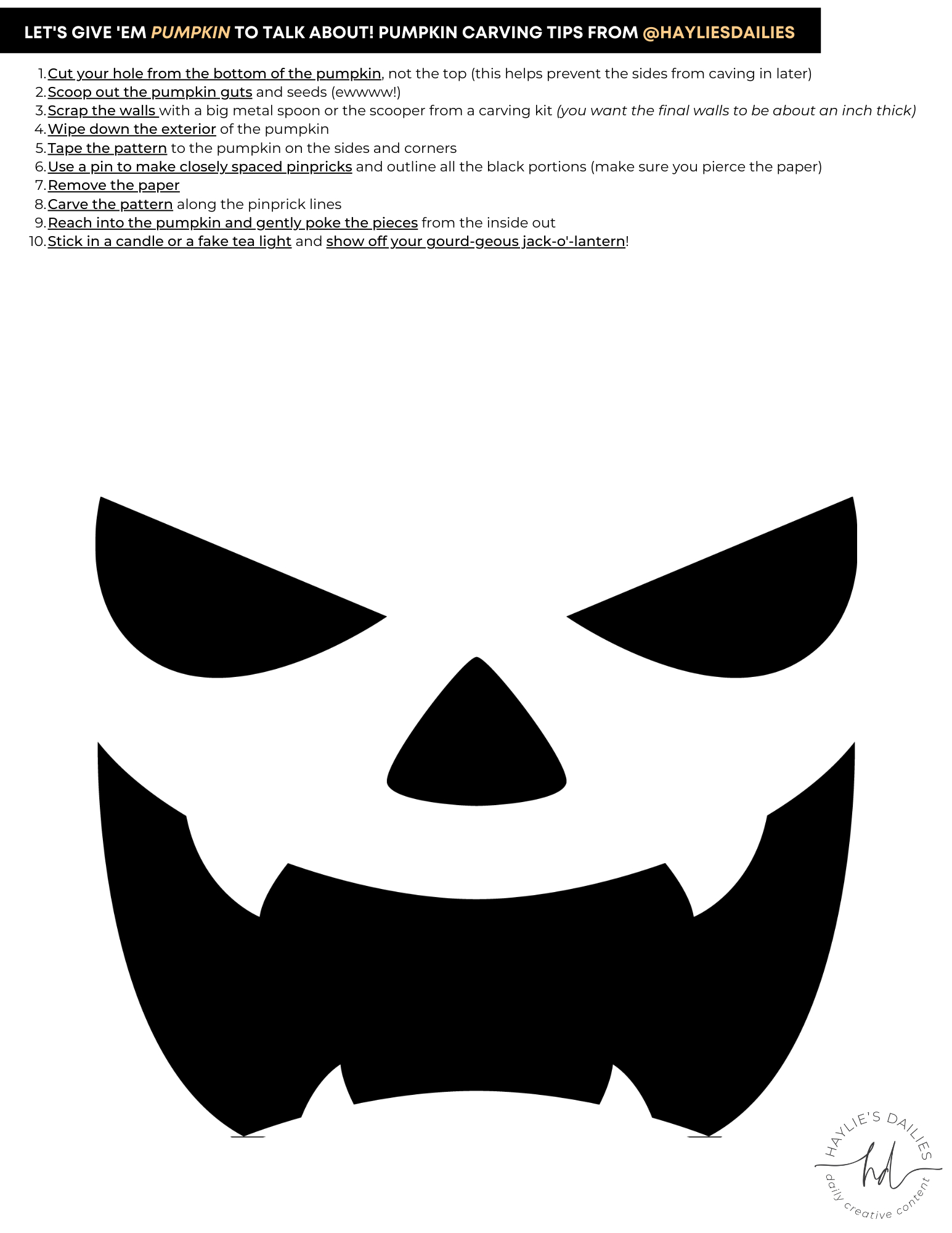 Free Printable Pumpkin Carving Patterns For The Most Boo-Tiful intended for Jack O Lantern Stencils Printable Free