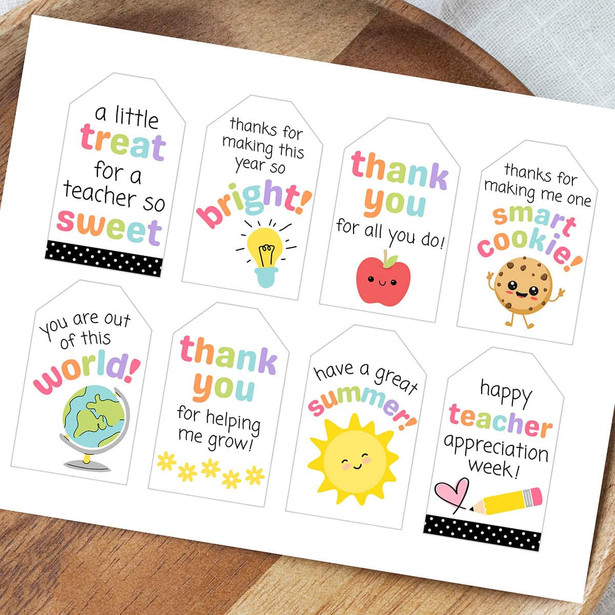 Free Printable Teacher Appreciation Gift Tags - Aubree Originals with regard to Free Printable Teacher Gift Tags