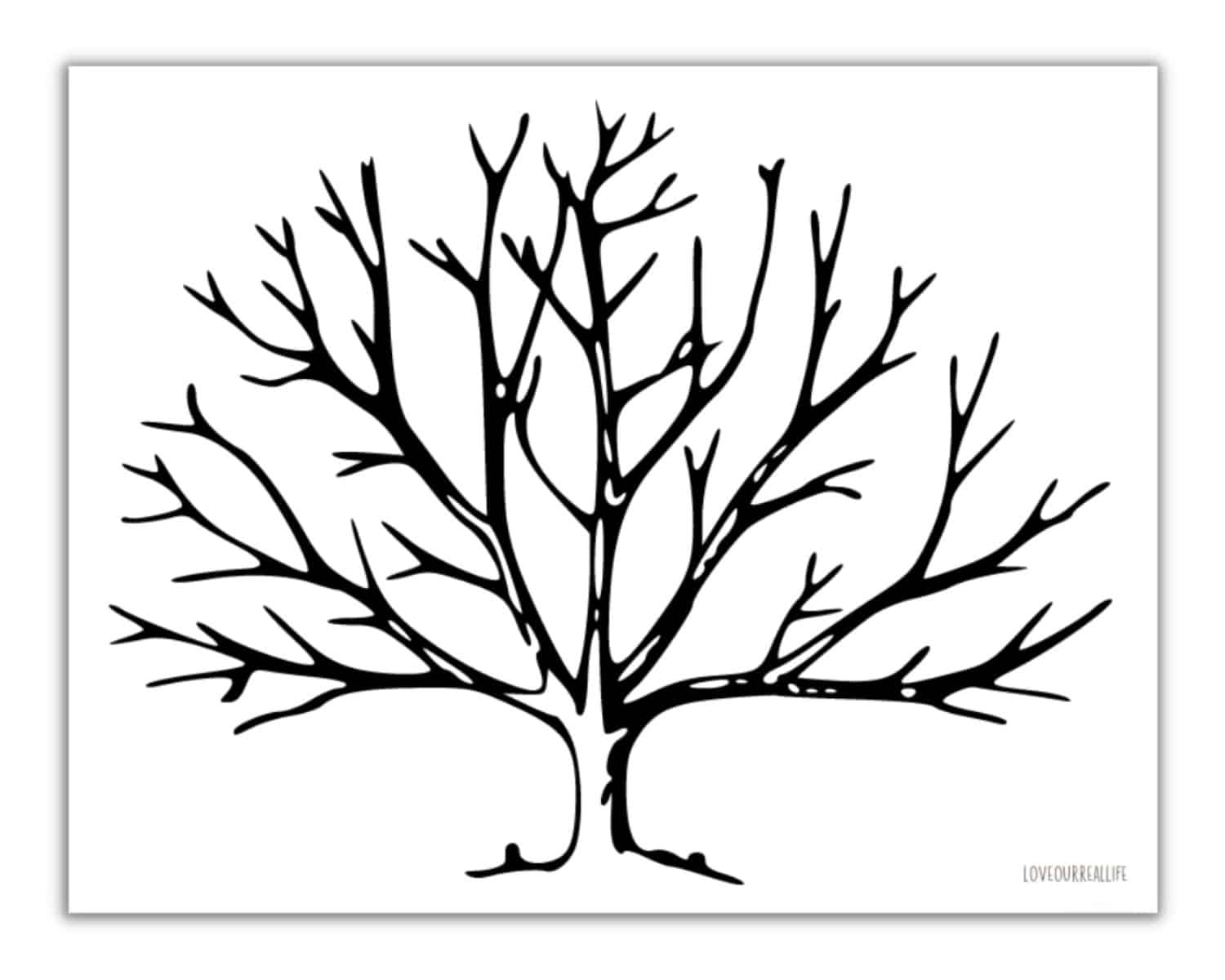 Free Printable Trees Without Leaves Template - 19 Pages ⋆ Love pertaining to Free Printable Tree Without Leaves