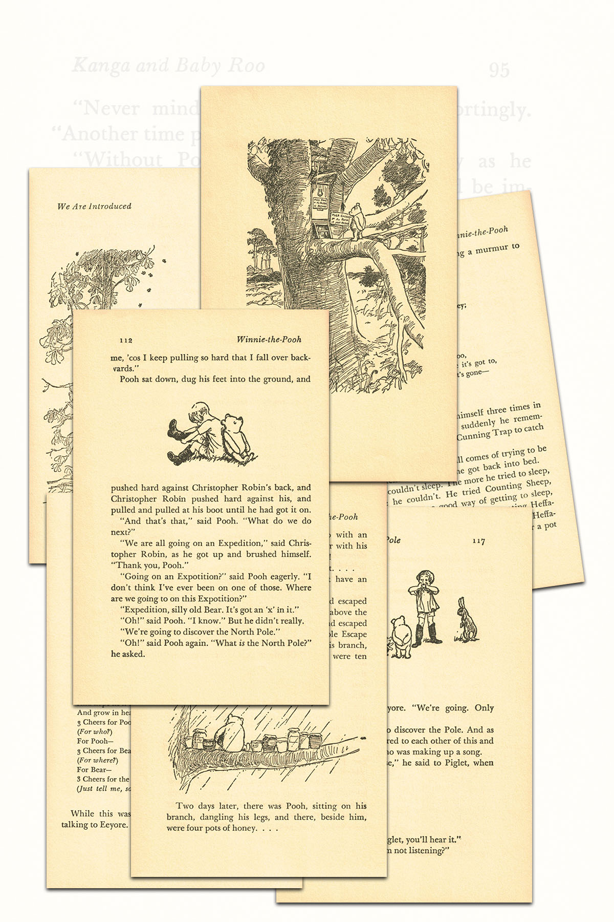 Free Printable Vintage Winnie The Pooh Book Pages • Rose Clearfield intended for Printable Vintage Winnie The Pooh