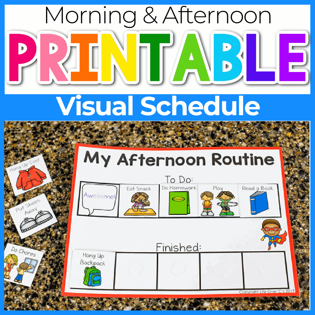 Free Printable Visual Schedule For Kids within Free Printable Visual Schedule Autism