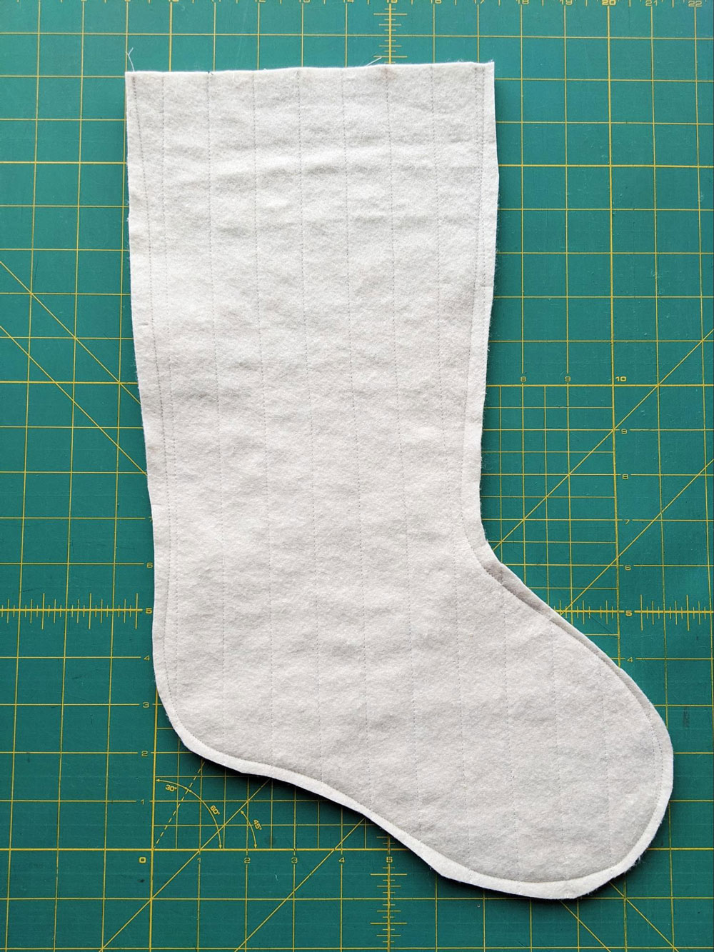 Free Quilted Christmas Stocking Pattern - Suzy Quilts with Pattern Christmas Stocking Free Printable