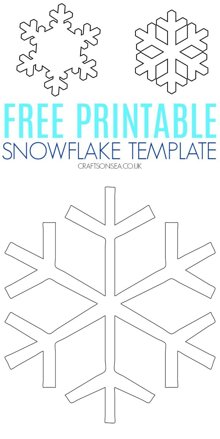 Free Snowflake Template throughout Printable Snowflake Template For Kindergarten