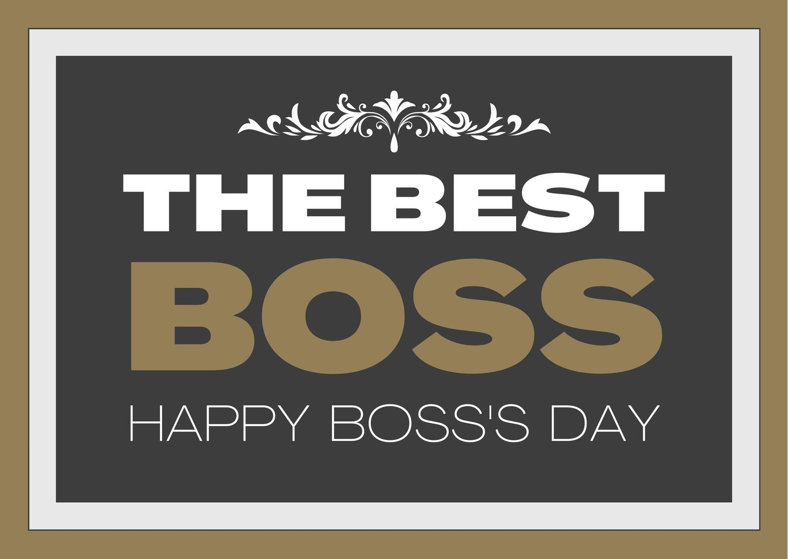 Free To Customize And Print Boss Day Card Templates | Canva for Printable Happy Boss's Day