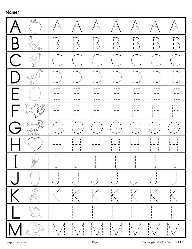 Free Trace Alphabet Worksheet Free, Download Free Trace Alphabet intended for Tracing Alphabet Worksheets Free Printable