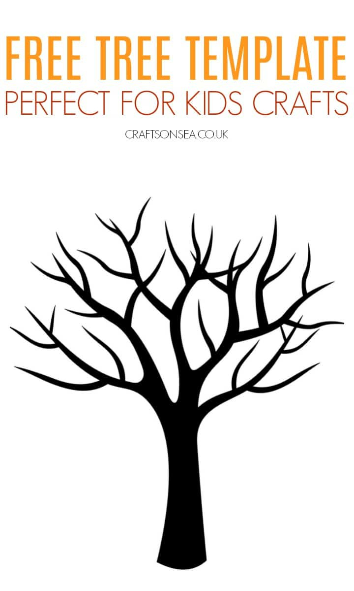 Free Tree Template (Printable Pdf) - Crafts On Sea with Free Printable Tree Without Leaves