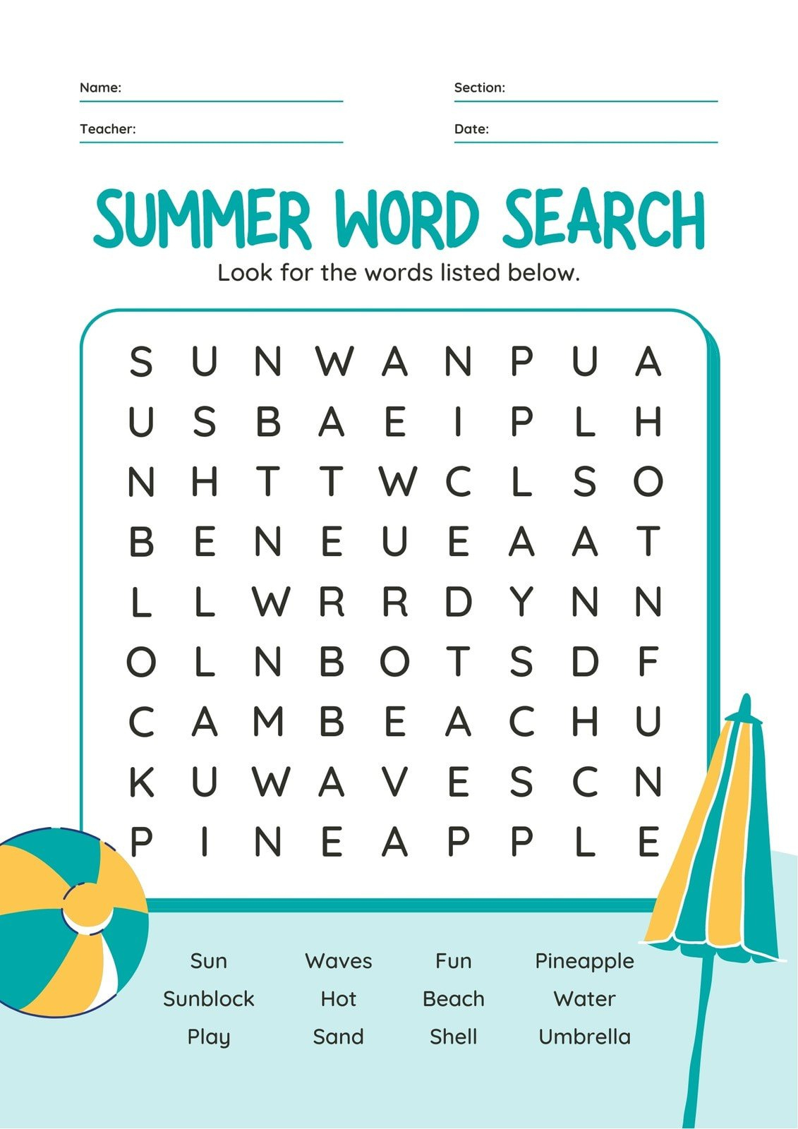 Free Word Search Maker – Make Your Own Word Search | Canva throughout Create Your Own Word Search Free Printable