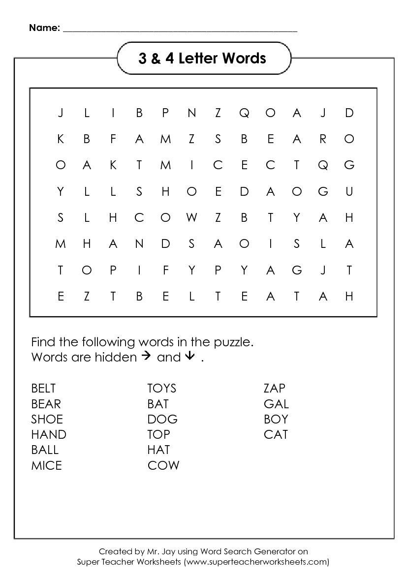 Free Word Search Puzzle Generator - Custom Word Search Maker with Create Your Own Word Search Free Printable