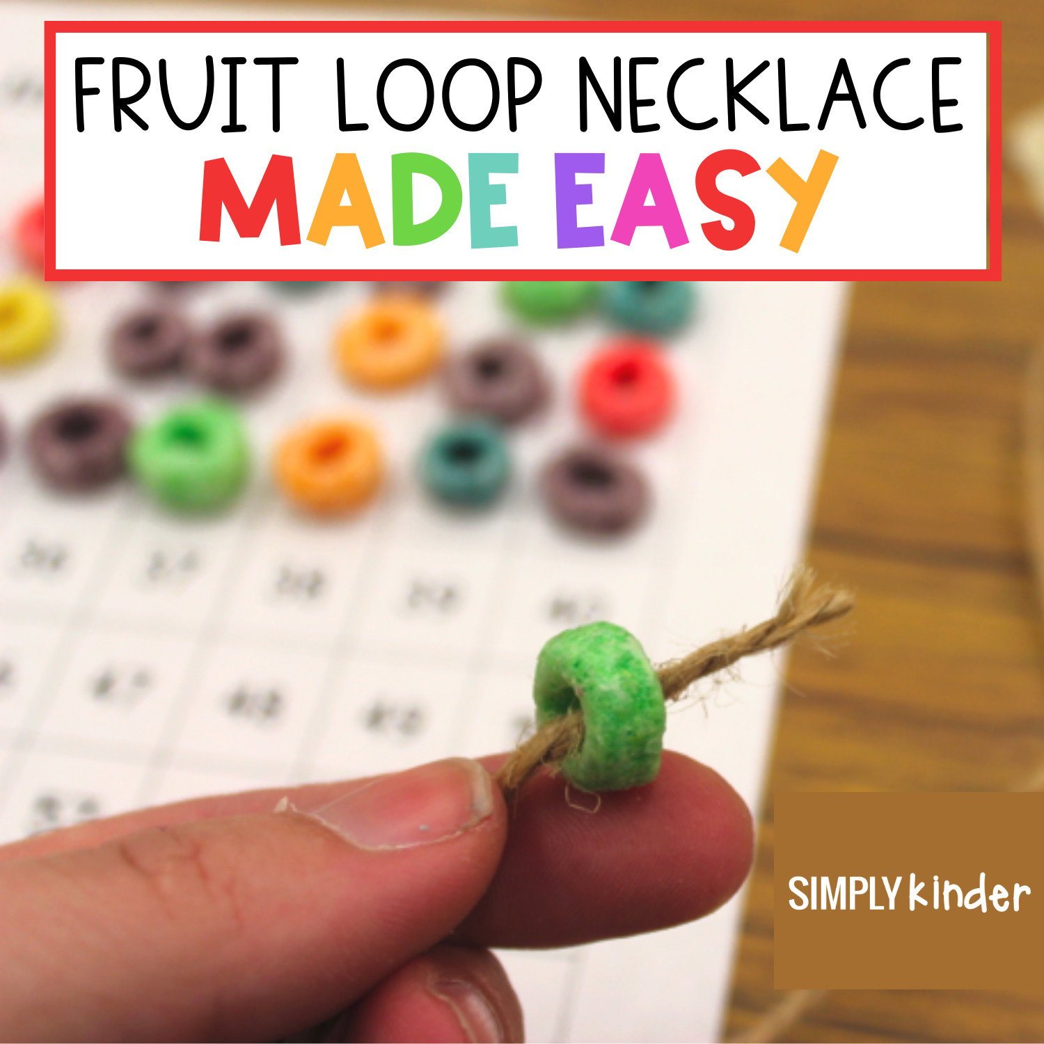 Fruit Loop Necklaces within 100th Day Fruit Loop Necklace Free Printable