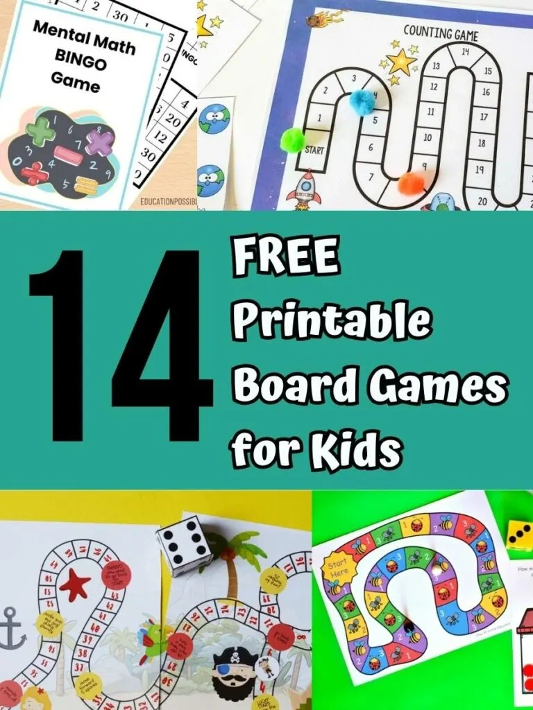 Fun & Educational Free Printable Board Games For Kids regarding Printable Board Games For Kids
