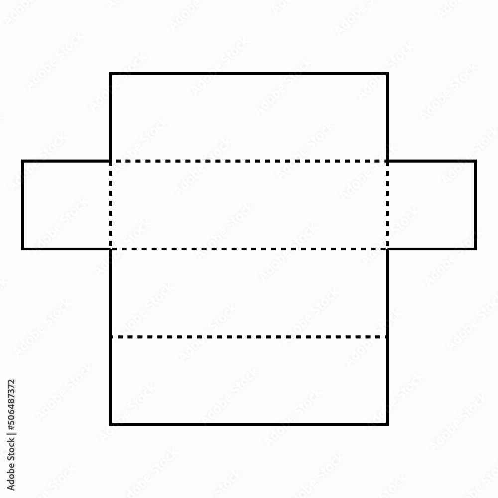 Geometric Nets Of Rectangular Prism. 3D Shapes Nets For Kids in Net For Rectangular Prism Printable