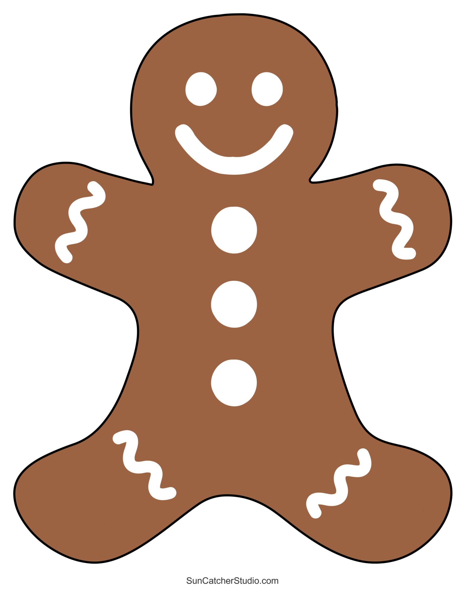 Gingerbread Man Templates (Printable Outlines And Patterns) – Free intended for Printable Pictures of Gingerbread Man