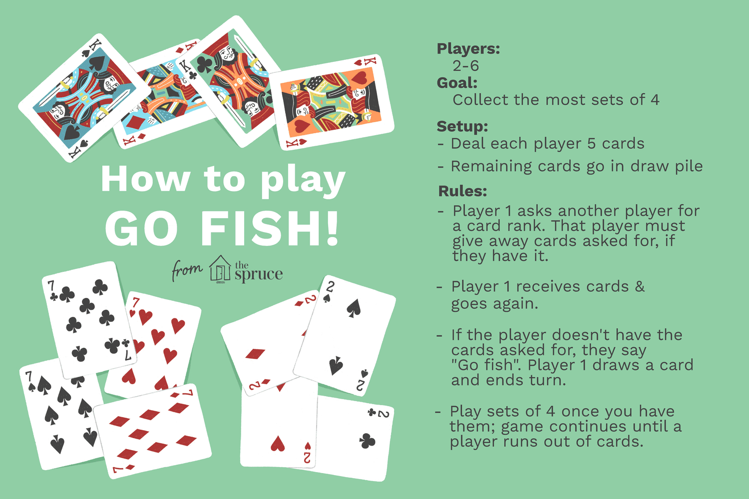 Go Fish - Card Game Rules - Worksheets Library within Printable Go Fish Card Game