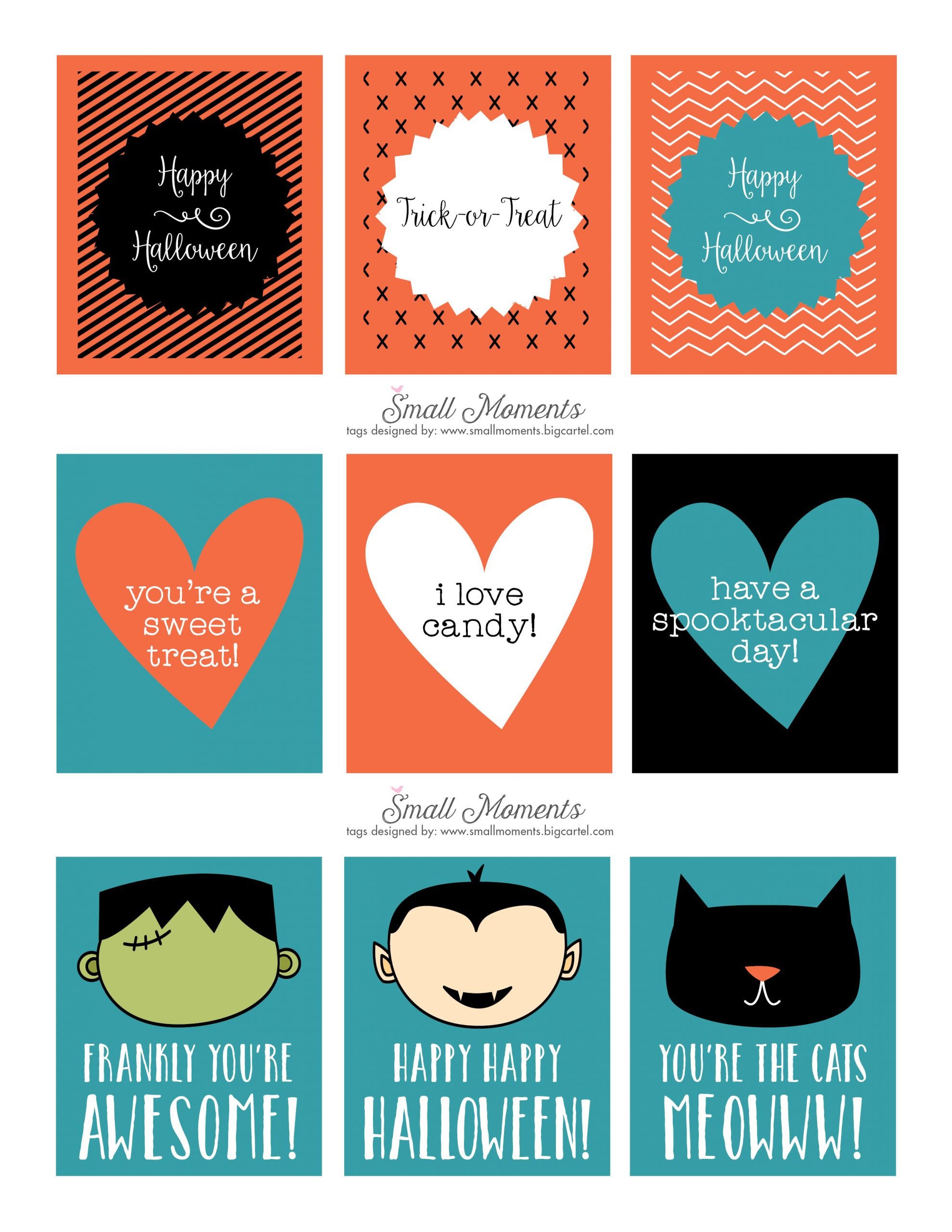 Halloween: Free Printable Tags - See Vanessa Craft within Halloween Teacher Gift Tags Free Printable