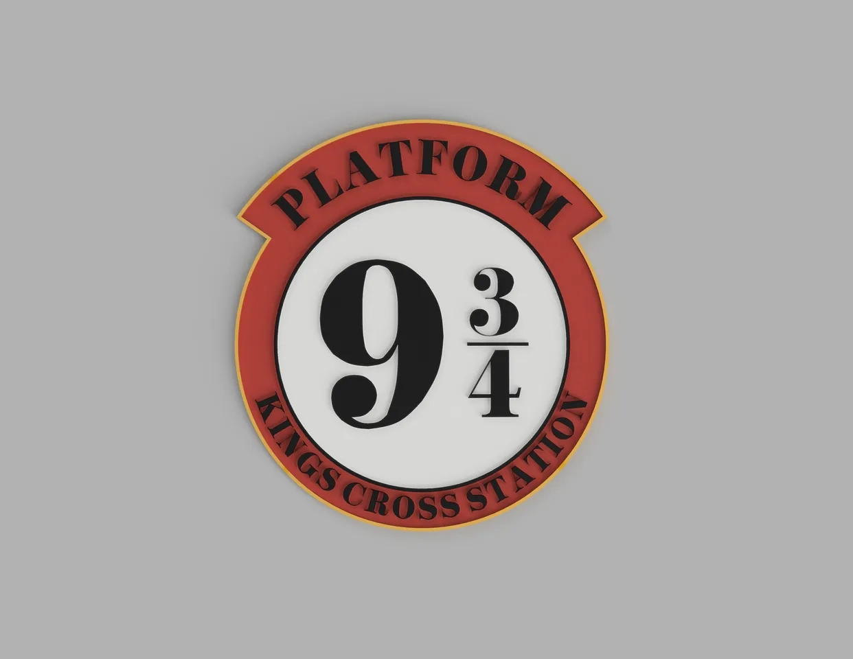 Harry Potter 9 3/4 Platform - Kings Cross Station Signjoe in Printable Platform 9 3 4 Sign