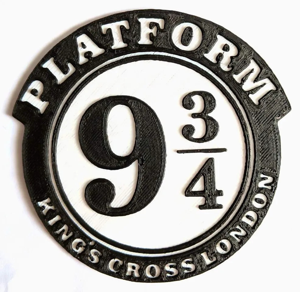 Harry Potter: Platform 9 & Three Quarter - Plaque & Keyring Von within Printable Platform 9 3 4 Sign