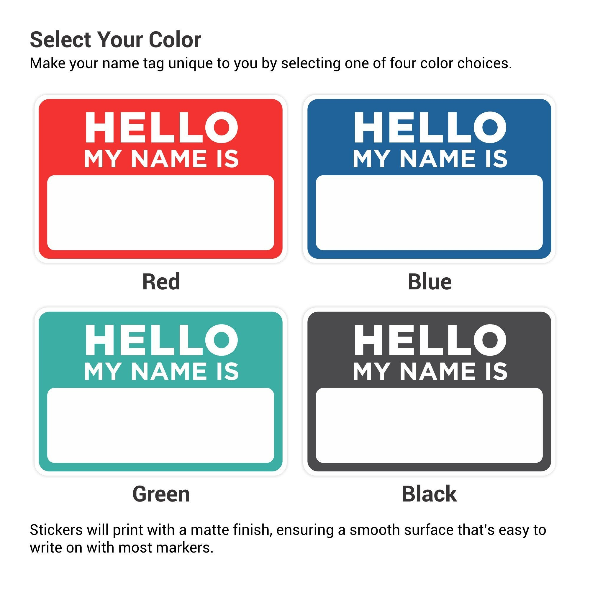 Hello My Name Is - Name Tag Wizard | Custom & Reusable within Printable Hello My Name Is