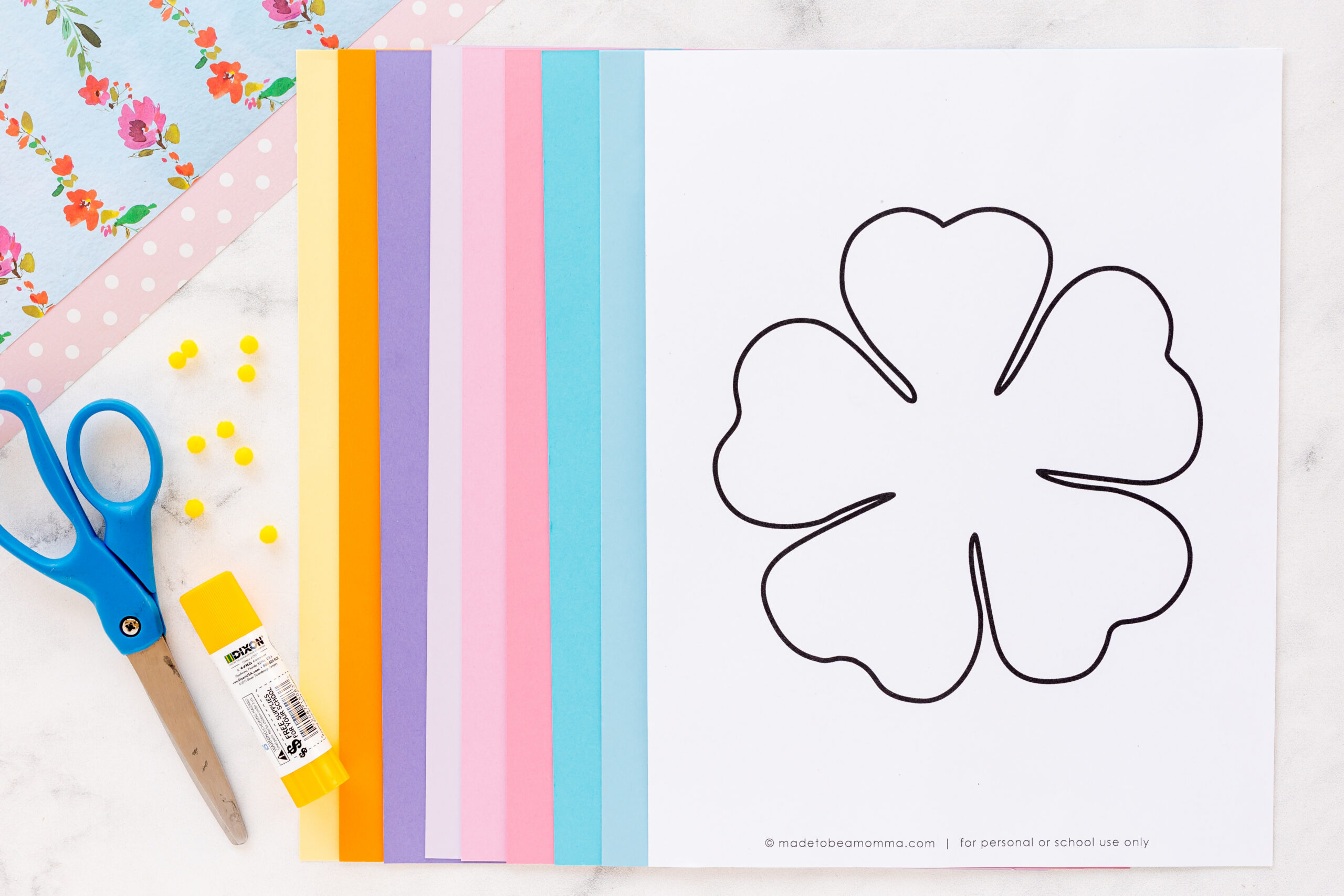 Hibiscus Flower Craft - Made To Be A Momma - Worksheets Library inside Free Printable Hibiscus Flower Template