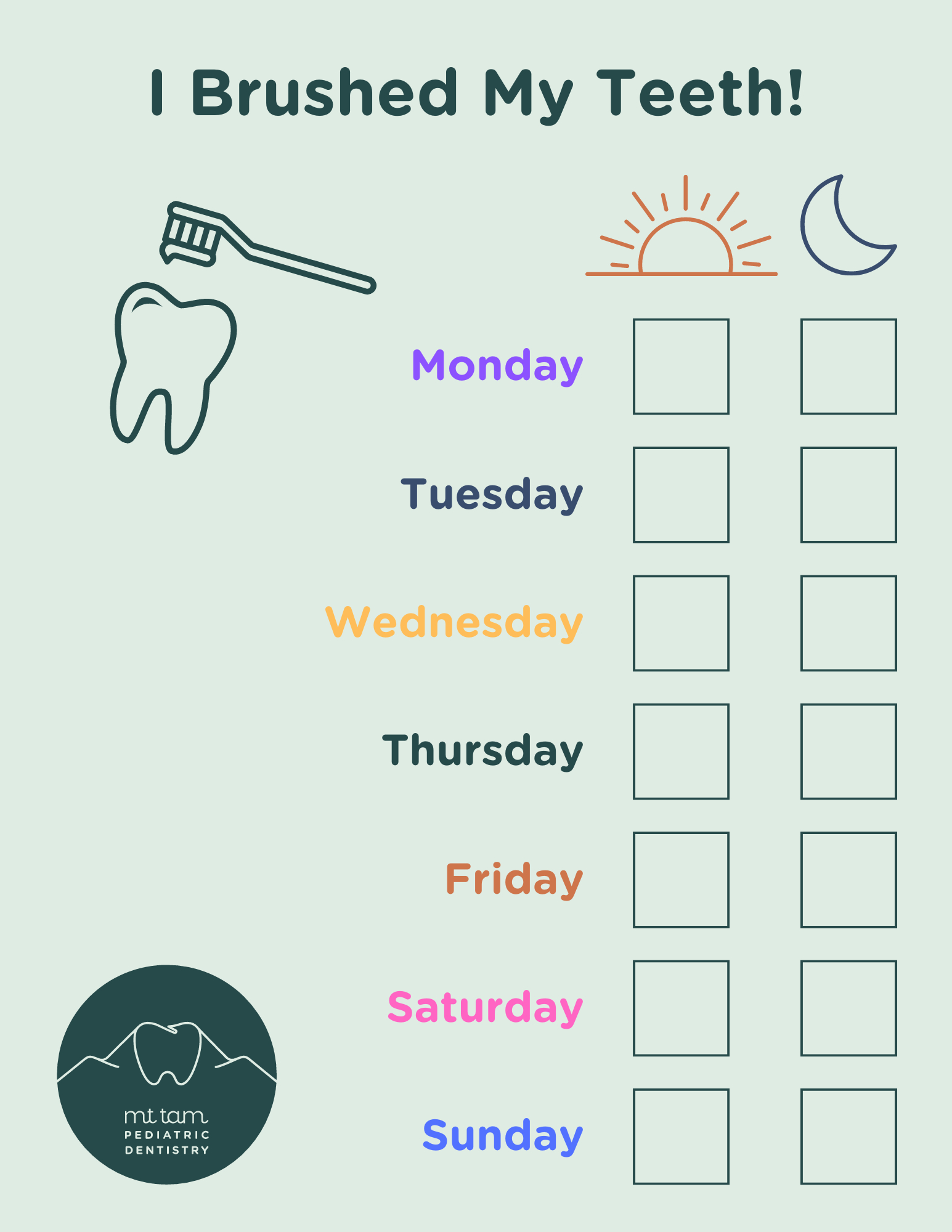 How Often Should My Child Brush? Plus, Free Toothbrushing Chart throughout Printable Brush Your Teeth Chart